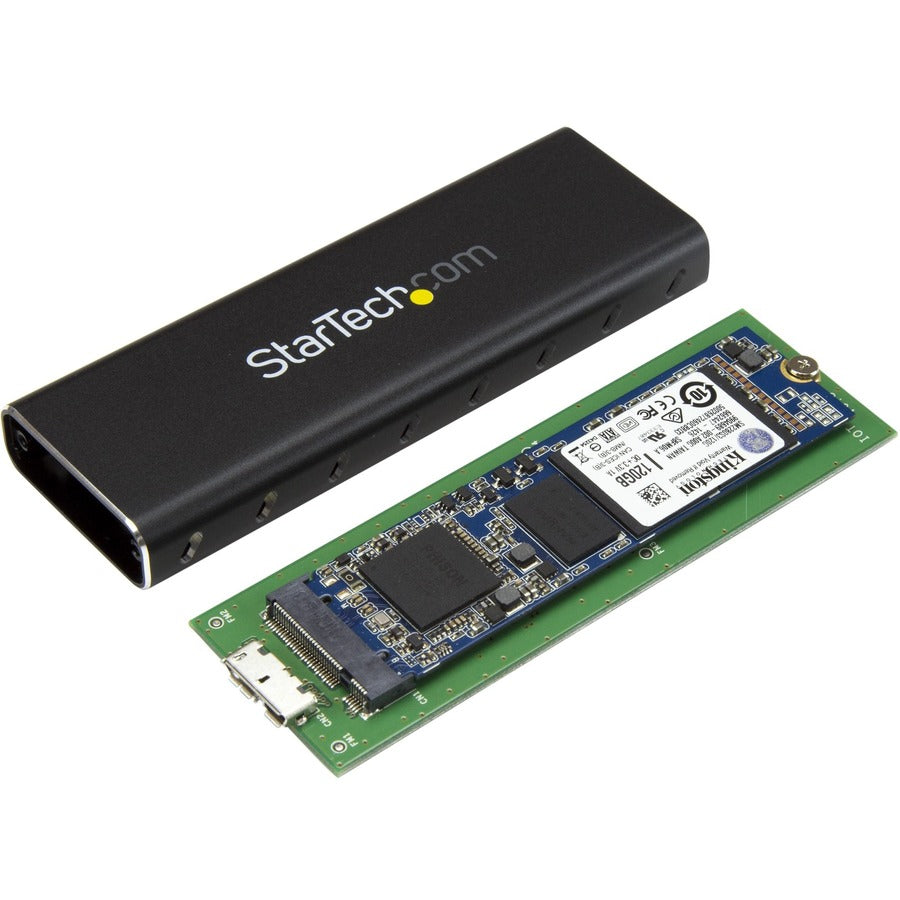 StarTech.com M.2 SSD Enclosure for M.2 SATA SSDs - USB 3.0 (5Gbps) with UASP - External M.2 SSD Enclosure - Aluminum StarTech.com M.2 SSD Enclosure for M.2 SATA SSDs - USB 3.0 (5Gbps) with UASP - External M.2 SSD Enclosure - Aluminum